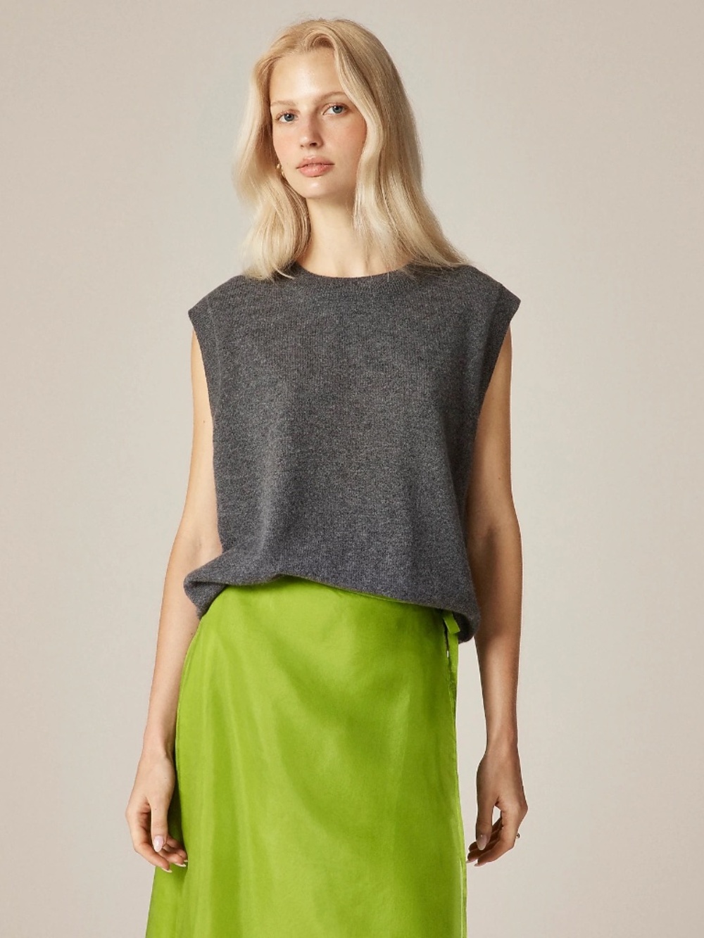 J. Crew cashmere relaxed sweater-vest NWT